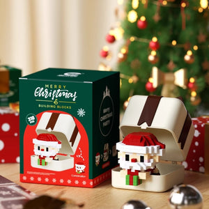 Christmas Animal Building Block Kit – Festive Holiday Character Micro Build Gift Set