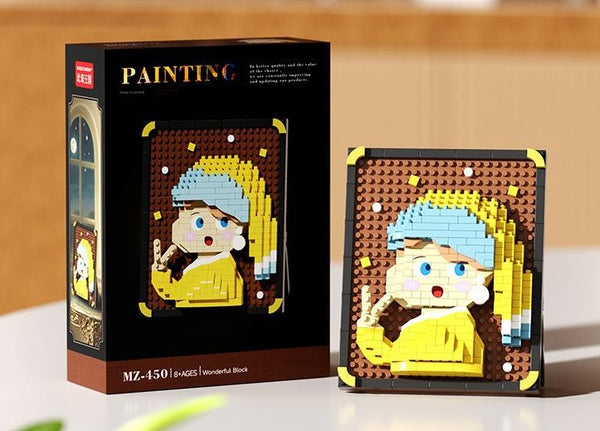 Pixel Art Famous Painting Building Block Kit – Build Your Own Mini Masterpiece