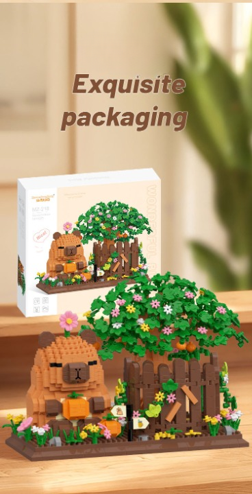 Capybara Pen Holder Building Kit – Cute Tree House Micro Build
