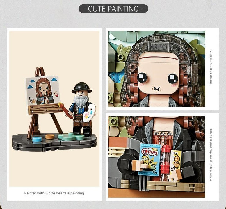 3D Painting Frame Building Kit – Cute Art Display Micro Build