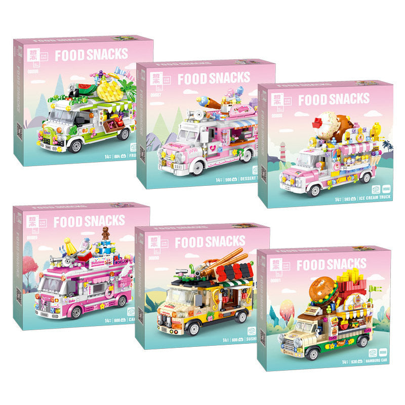 Food Snack Truck Building Kit – Street Food Cart Collection