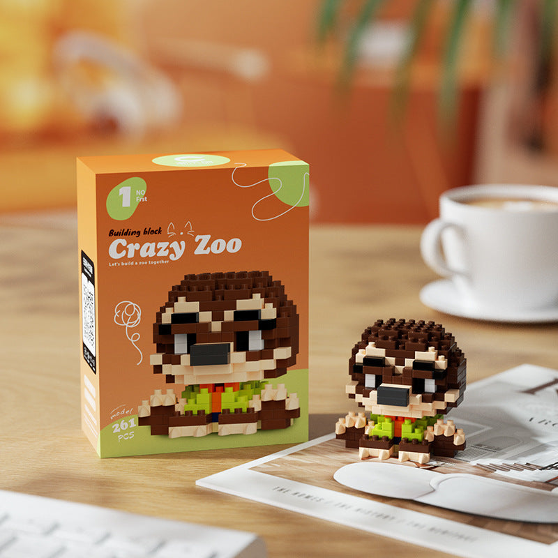 Cartoon Animal Head Building Kit – Cute Scout Micro Build Set