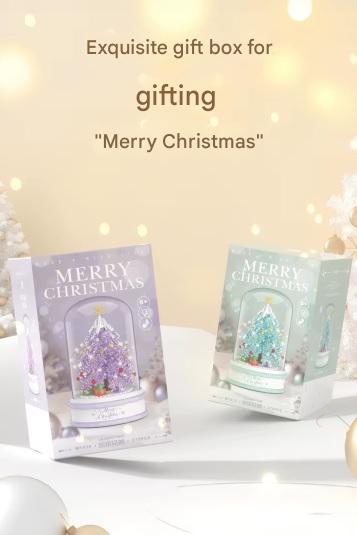 Christmas Tree Music Box Building Kit – LED Light Up Holiday Display