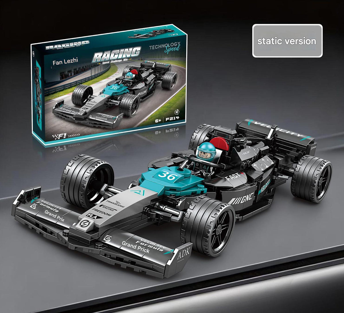 Formula Racing Car Building Kit – Mini Open-Wheel Race Car Display Collection