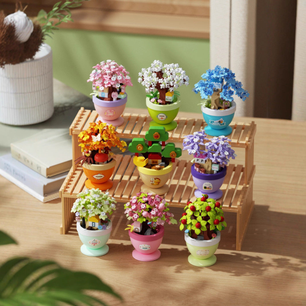 Garden Cottage Building Kit – Flower Pot Tree House Micro Build
