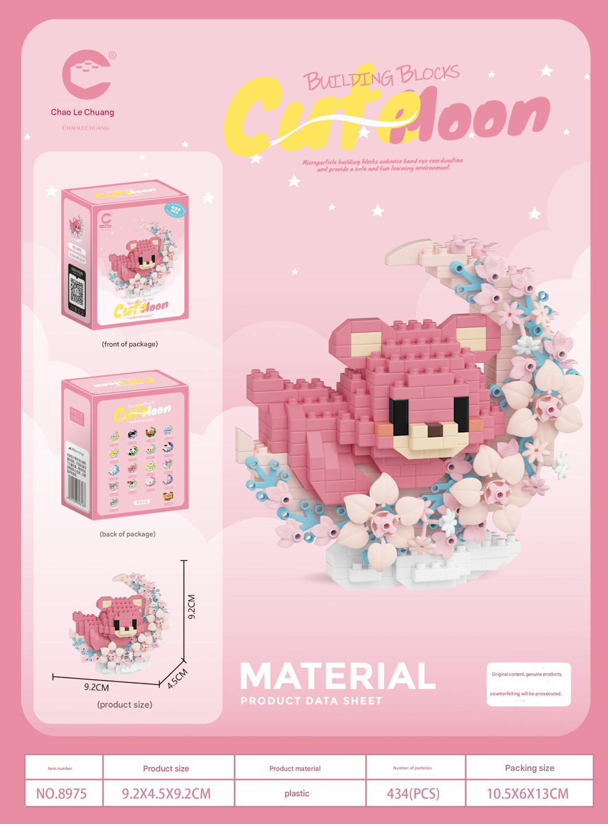 Animal Floral Wreath Building Kit – Cute Moonlit Micro Build
