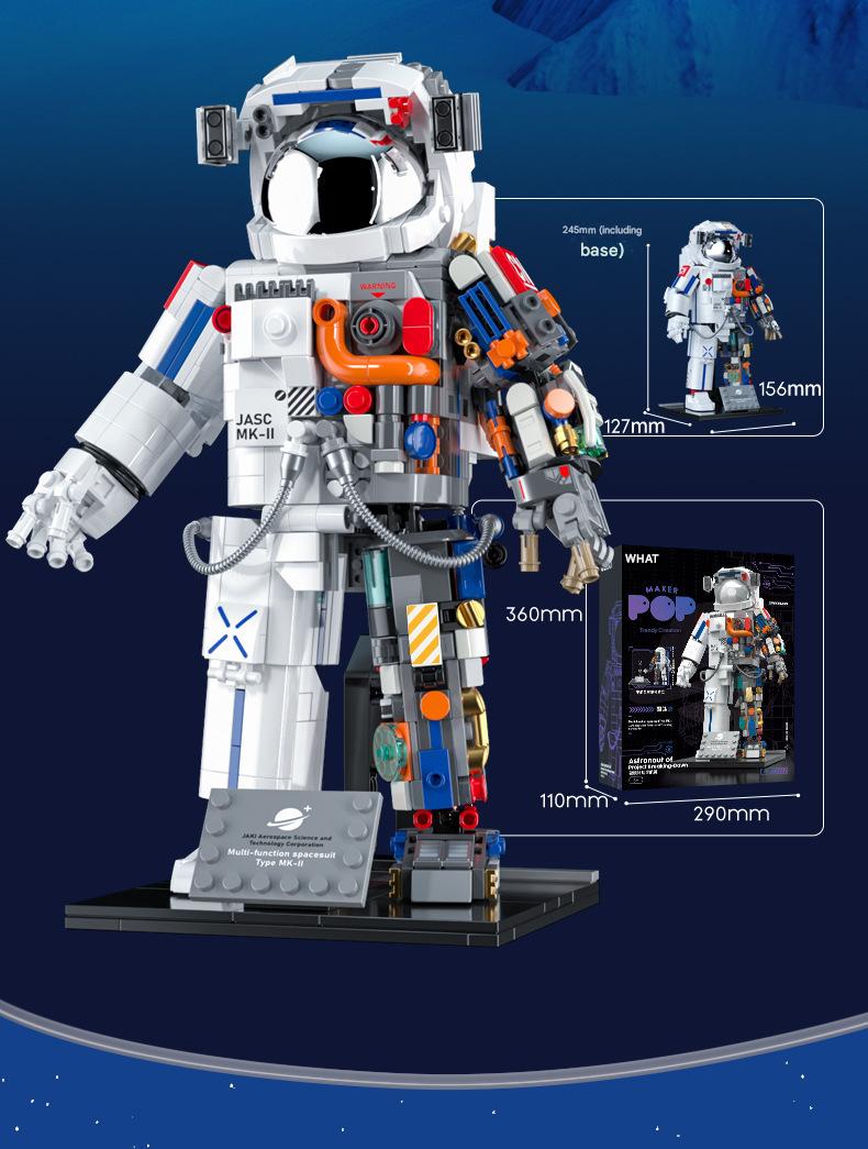 Astronaut Building Kit – Aerospace Space Suit Display Set