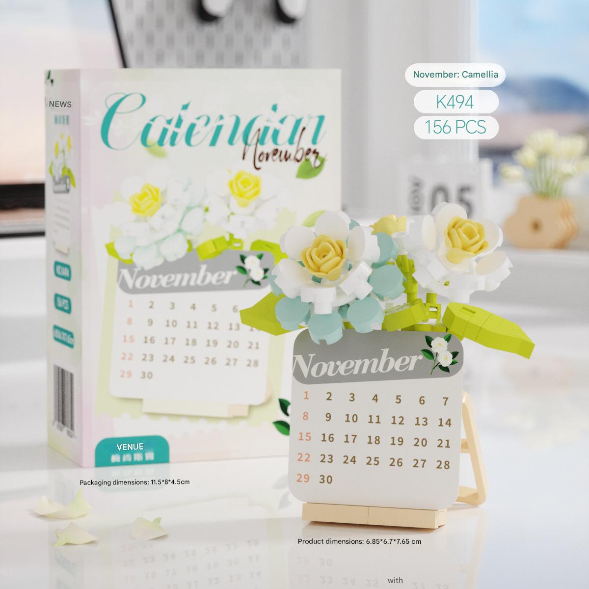 Floral Calendar Building Kit – Perpetual Flower Micro Build Set