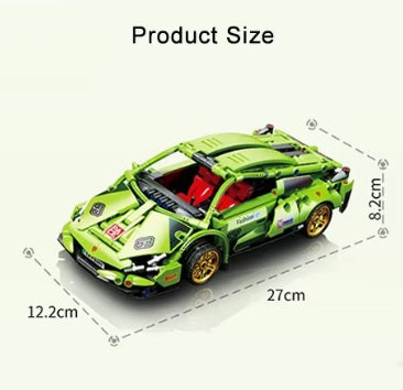 Pull Back Sports Car Building Kit – 1:18 Scale Supercar Micro Build