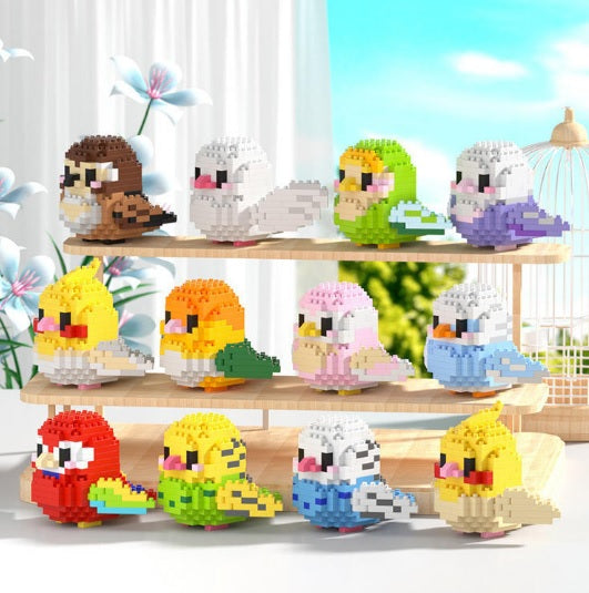 Pixel Bird Building Kit – Micro Bird Display with Movable Wings