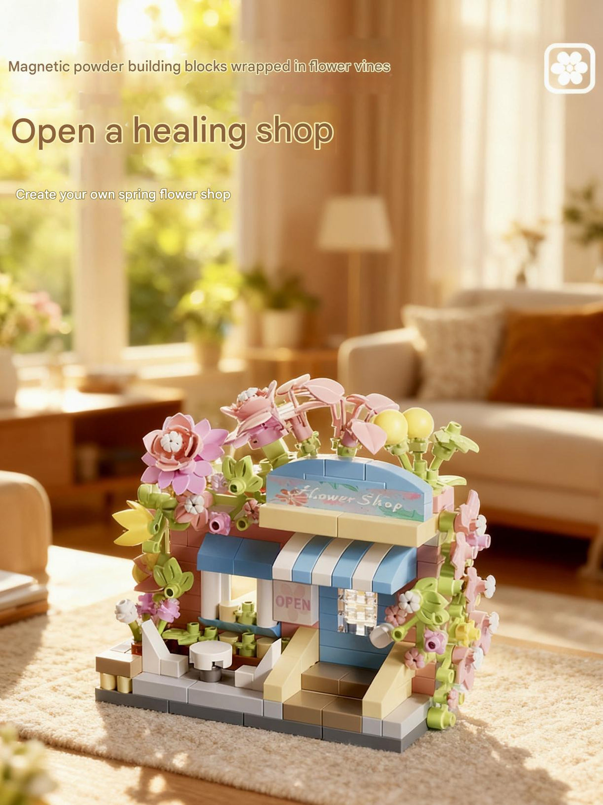 Flower Shop Street Scene Building Kit – Micro Scale Boutique Storefront