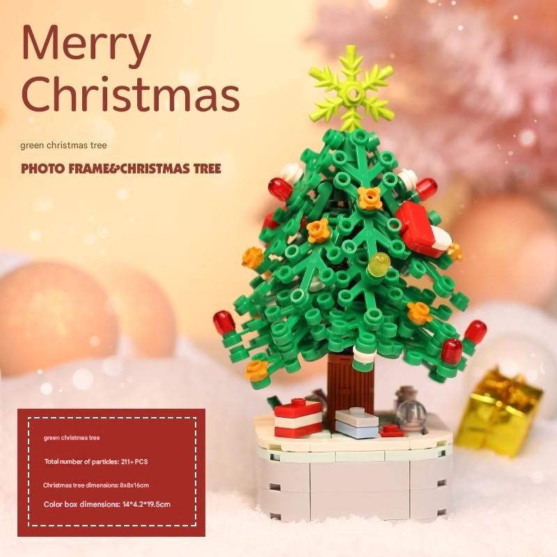 Christmas Tree Photo Frame Building Kit – Festive Holiday Decoration