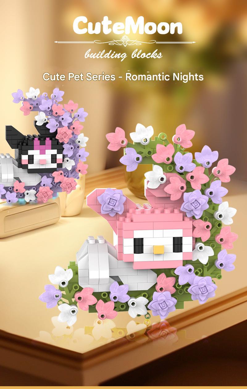 Animal Floral Wreath Building Kit – Moonlit Cute Micro Build