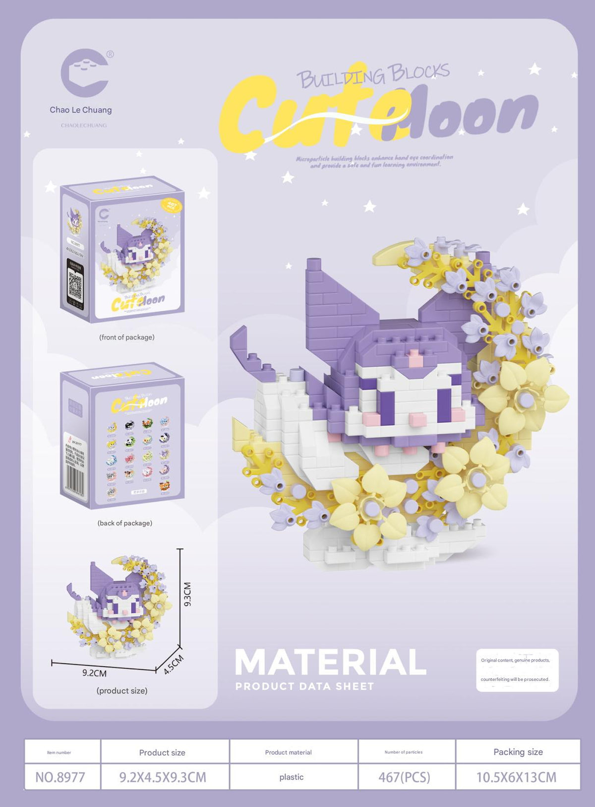 Animal Floral Wreath Building Kit – Cute Moonlit Micro Build