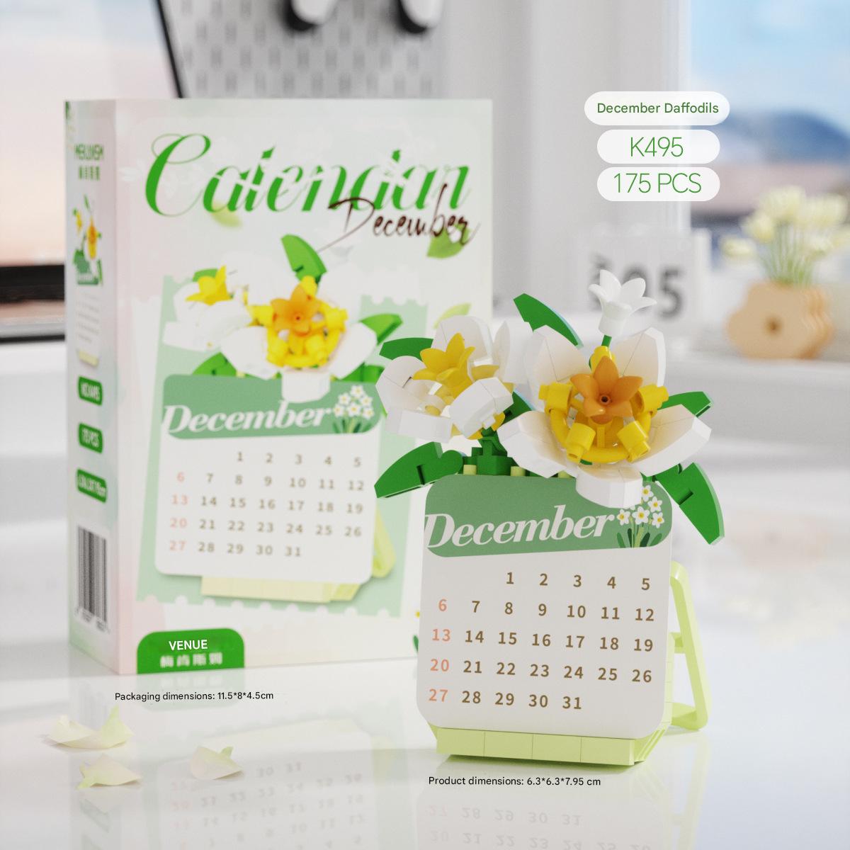 Floral Calendar Building Kit – Perpetual Flower Micro Build Set