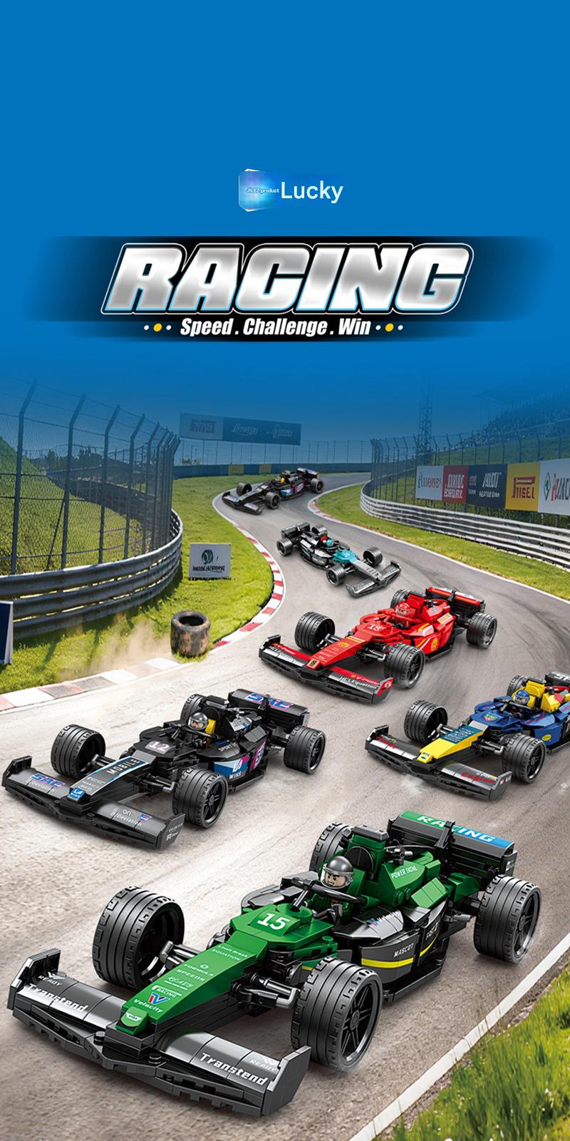 Formula Racing Car Building Kit – Mini Open-Wheel Race Car Display Collection