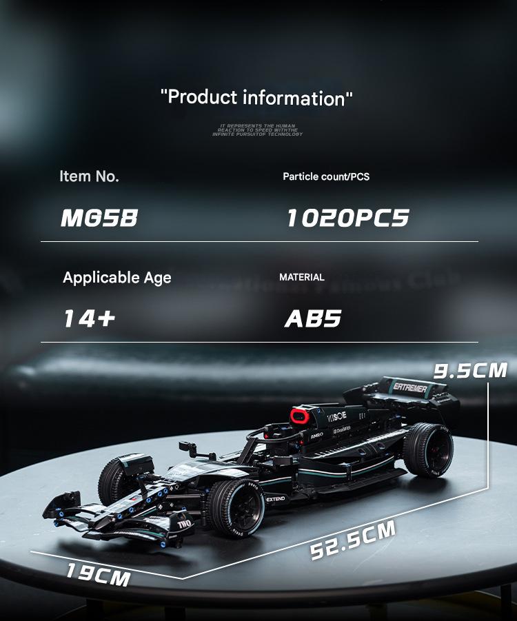 Formula Racing Car Building Kit – High Detail Race Car Display