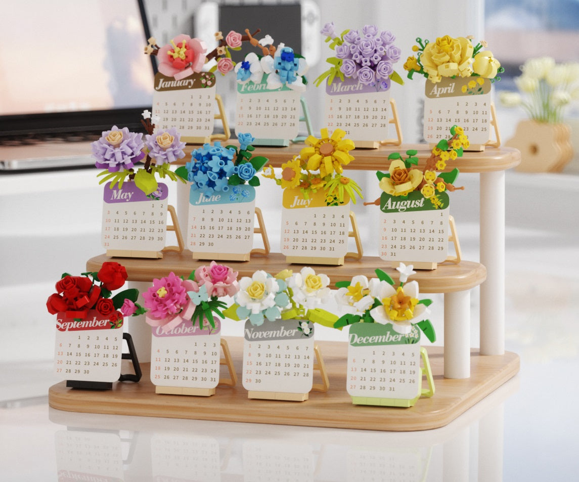 Floral Calendar Building Kit – Perpetual Flower Micro Build Set