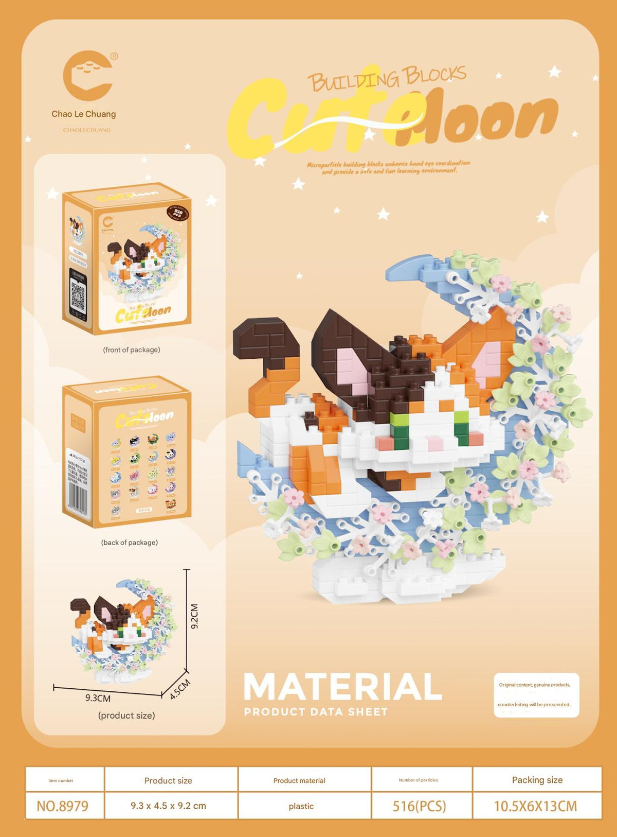 Animal Floral Wreath Building Kit – Cute Moonlit Micro Build