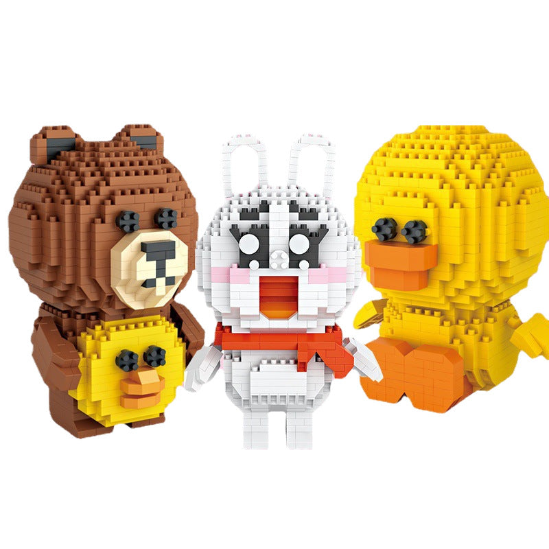 Animal Doll Building Kit – Trendy Character Micro Build Set