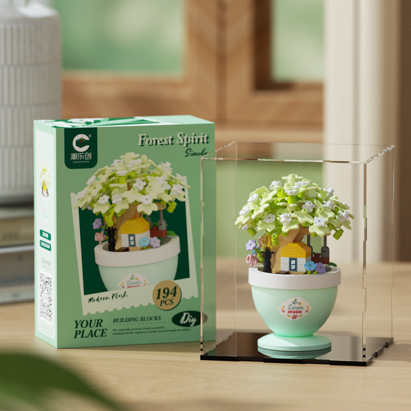 Garden Cottage Building Kit – Flower Pot Tree House Micro Build