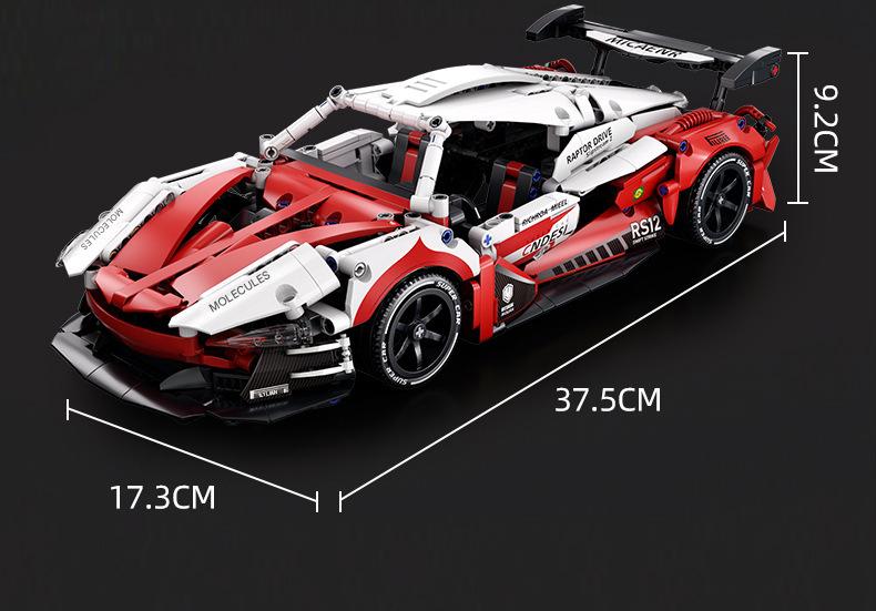 Supercar Building Kit – 1:14 Scale High Detail Sports Car Display Set