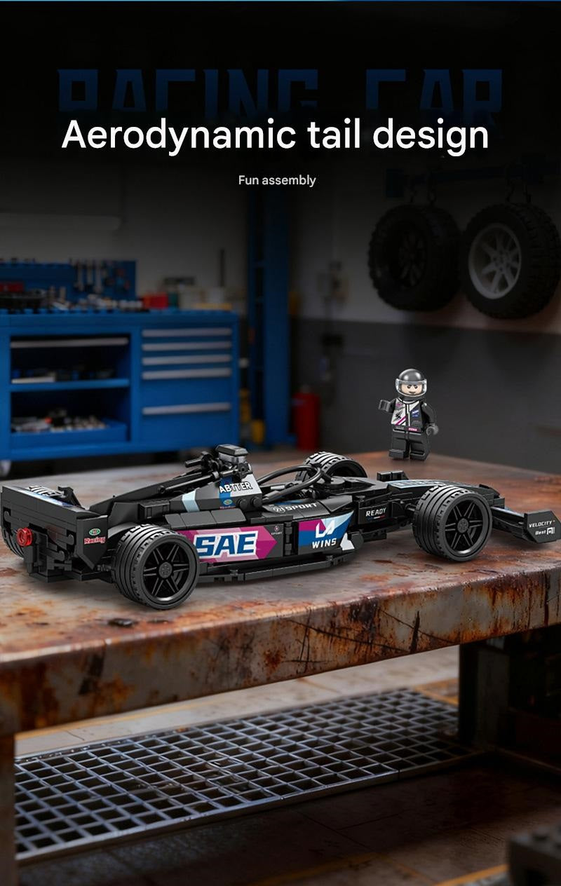Formula Racing Car Building Kit – Mini Open-Wheel Race Car Display Collection