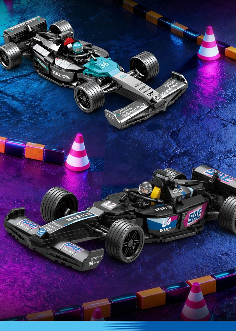 Formula Racing Car Building Kit – Mini Open-Wheel Race Car Display Collection