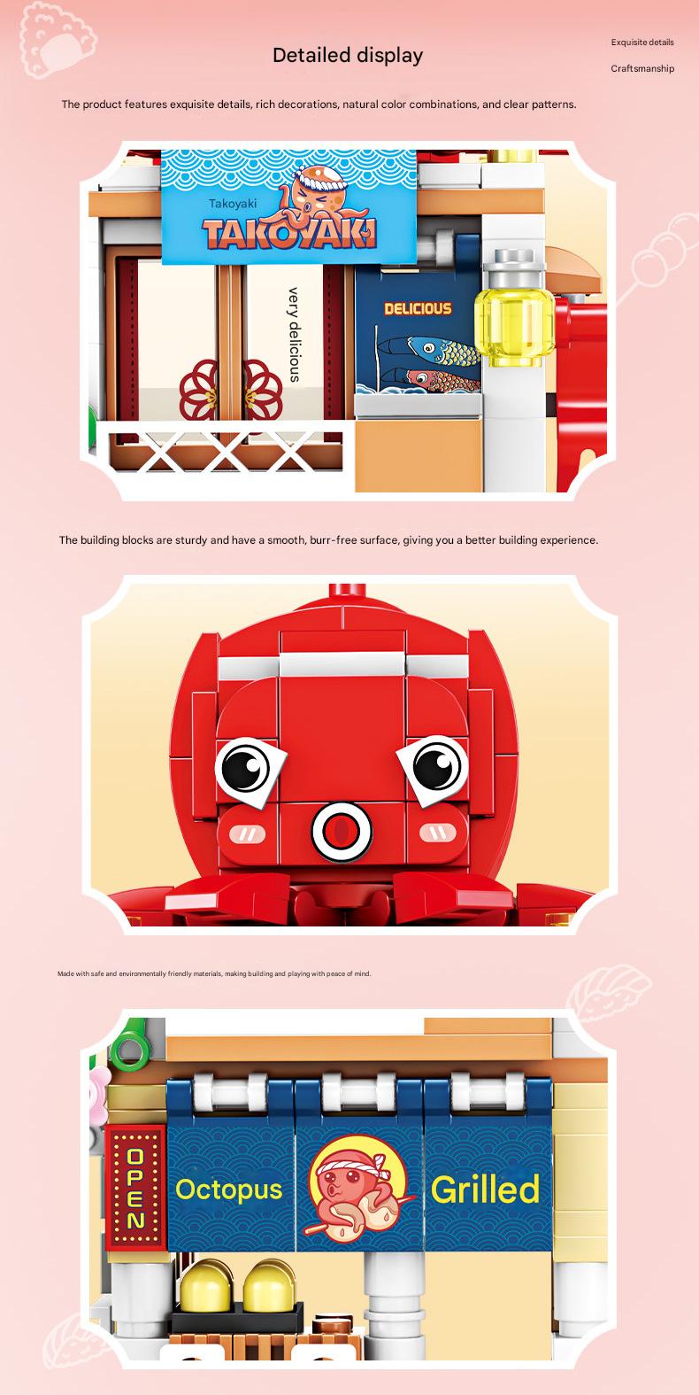 Animal Cafe Shop Building Kit – Cute Rooftop Storefront Set