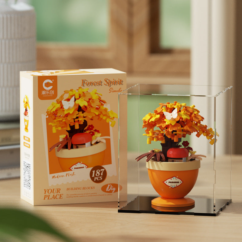 Garden Cottage Building Kit – Flower Pot Tree House Micro Build