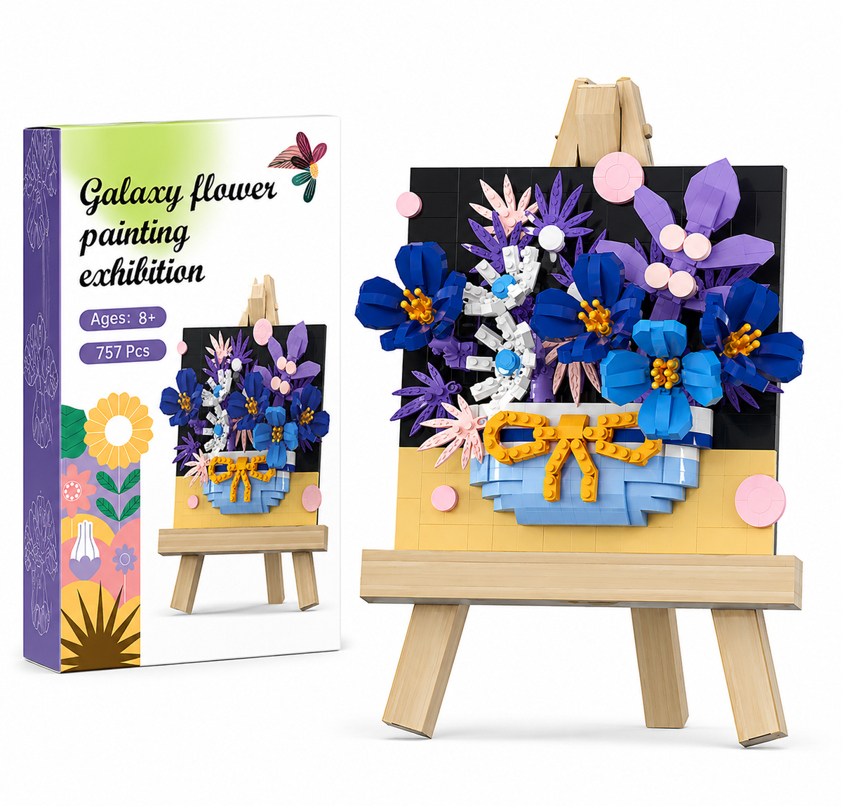 Floral Bouquet Building Kit – 3D Flower Display Micro Build Set
