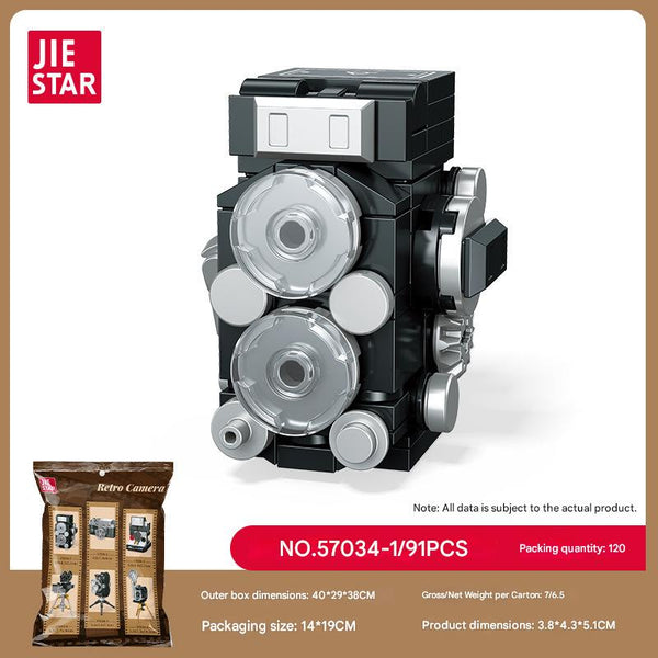 Classic Vintage Camera Micro Building Block Set