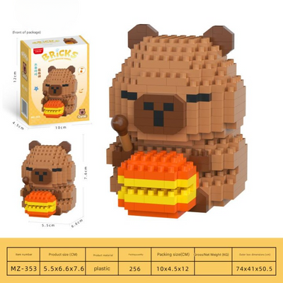 Mini Cute Bear Building Block Set