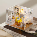 1:32 Handmade Mini Sunshine Study DIY Cabin Building Blocks Model Kit