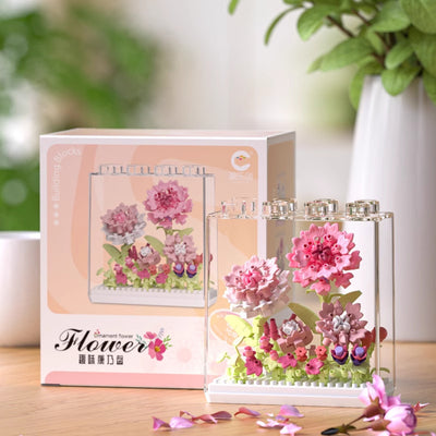 Botanical Flower Garden Building Block Kit – Seasonal Floral Display Set