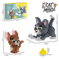 Cat And Mouse Cartoon Micro Building Block Set