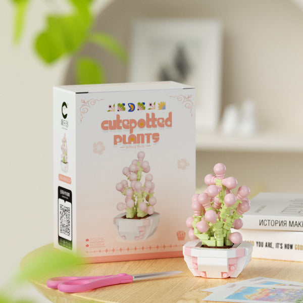 Mini Cute Potted Plants Building Block Set