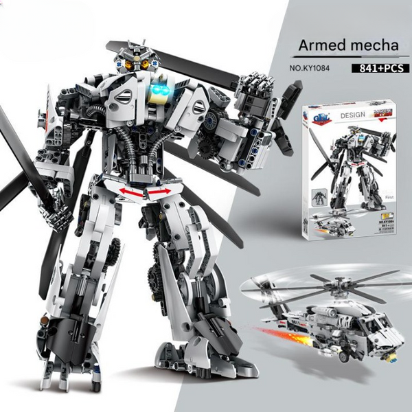 Armed Mecha Transforming Building Block Set