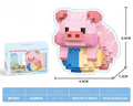 Cute Panda Pig Building Block Set