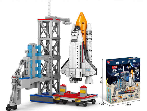 Space Shuttle Launch Tower Building Block Kit – Large-Scale Rocket Launch Pad Set