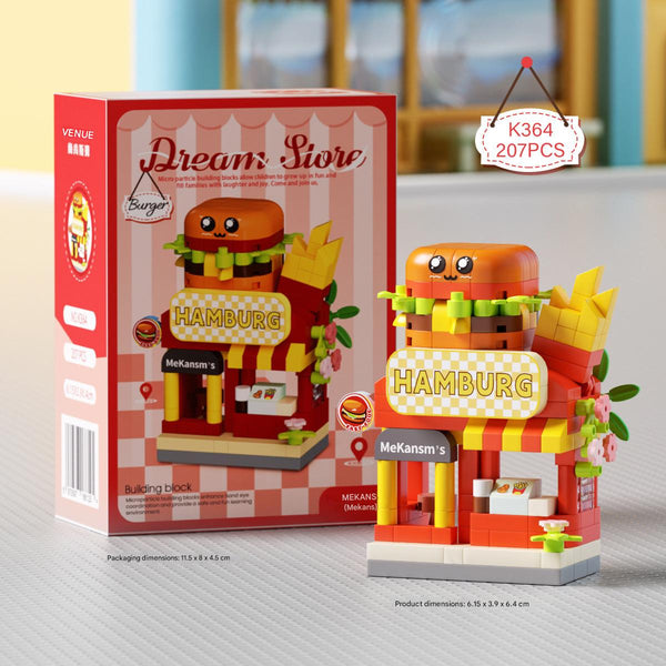 Mini Dream Store Street Shop Building Block Set