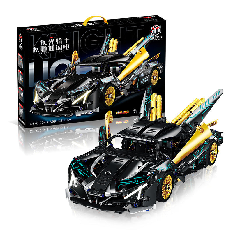 Black Gold Supercar Building Kit – Italian Sports Car Display