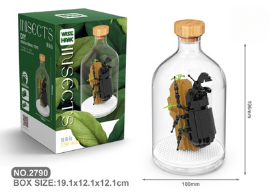 Insects Bird Bottle Micro Building Block Set
