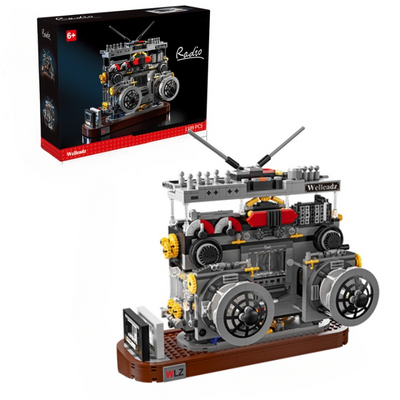 Retro Radio Building Block Model Set