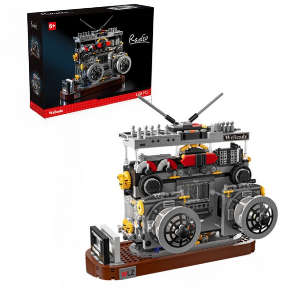 Retro Radio Building Block Model Set