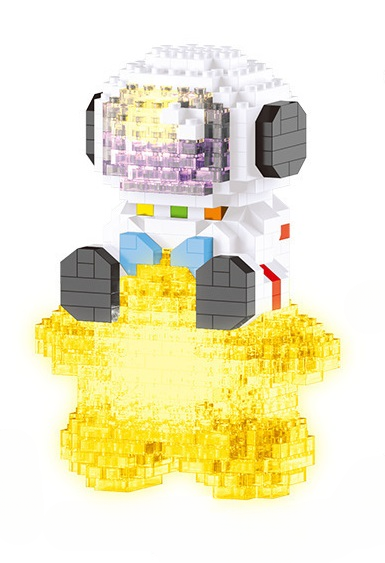 Light Emitting Astronaut Building Blocks Model Set
