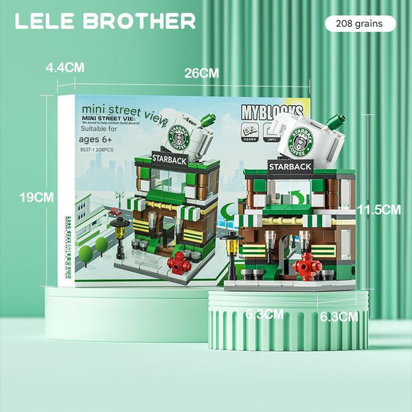 Mini City Street Shop Building Block Set
