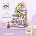 Mini Street Snack Shop Micro Building Block Set