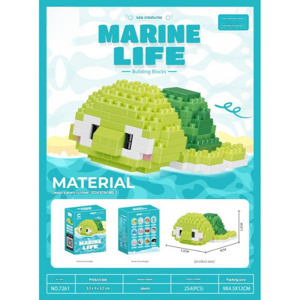 Marine Life Mini Animal Micro Building Block Set