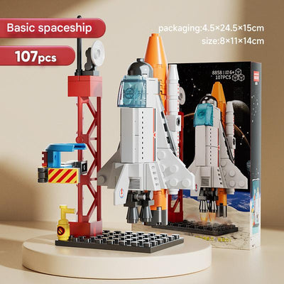 Mini Space Rocket & Spaceship Building Block Kit – Aerospace Micro Build Collection